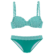 JETTE Bikini  siva / bela