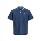 JACK & JONES Majica JPRPAULOS  modra / mornarska / svetlo modra / bela