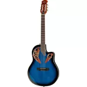 Elektroakusticna gitara Harley Benton - HBO-850, plava/crna