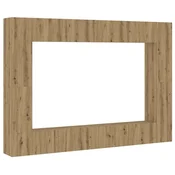 Vidaxl 8 kosov stenske TV omarice Artisan Oak Engineered Wood