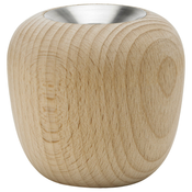 Svečnik za čajne svečke ORA, 6,5 cm, rjava, bukov les, Stelton
