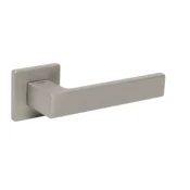Vratno okovje MP TI - KVADRAT - HR 4275Q 7S (NP - Nickel pearl), klika-klika, Brez spodnje rozete, MP NP (nikljev biser)