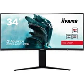 IIYAMA Monitor LED GCB3480WQSU-B1 G-MASTER 34 VA Curved 3440 x 1440 @180Hz 21:9 420 cd/m2 4000:1 0.4ms 2xHDMI 2xDP USB Hub HAS Tilt