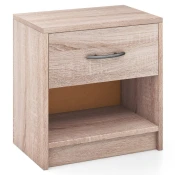 COSTWAY Nočna omarica s predalom Nočna omarica 38,5 x 28 x 40,5 cm, (5000006621)
