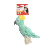 CAMON Igracka za pse Papiga, s konopom, zvucna, šuškava, 24cm, izbor boja
