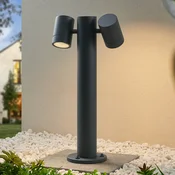 Luč Lucande Maloney za podstavek, 50 cm, antracit, IP54 - Sodobni - temno siva - Kovina