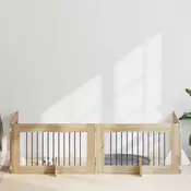 vidaXL Vrata za pse z stojali 4 pcs Sonoma hrast 100 x 60 cm
