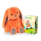 B toys plišani zeka sa edukativnom knjigom
