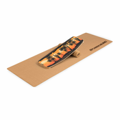 BoarderKING Indoorboard Curved, ravnotežna deska, podloga, valj, les/pluta (FIA2-Hawaii)