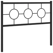 Vidaxl Kovinsko nadomestno vzglavje črno 107 cm