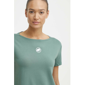 Kratka majica Mammut Seon ženska, zelena barva