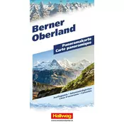 Hallwag Panoramakarte Berner Oberland