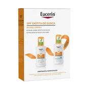 Eucerin SPF set za cijelu obitelj: Sensitive Protect sprej za zaštitu kože od sunca SPF 50+, 200 ml & Sensitive Kids sprej za zaštitu dječje kože od suncaSPF 50+, 200 ml