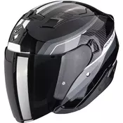 Scorpion EXO-230 Hipe otvorena motociklisticka kaciga crno-srebrna