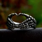 Prstan Zombie Heart Head - SS8-1062R
