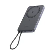 UGREEN PB570 hitna power banka s Type-C prikljuckom, 10.000 mAh, magnetski + fiksni Type-C kabel, tamnosiva 75982B