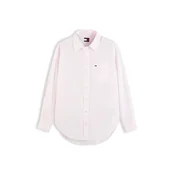 Tommy Jeans Bluza Essential svetlo roza / bela