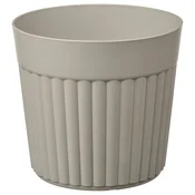 FRÄKENVÄXT Cvetlični lonec, notranji/zunanji/temno siva/bež, 24 cm