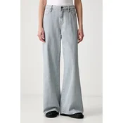 Guess Jeans kavbojke s širokimi hlačnicami ženske