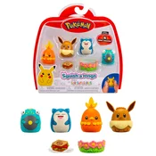 Figurice Pokémon Squish-a-longs - Eevee, Snorlax, Bellibolt in Torchic, 4 kosi (SQAL0068)
