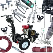 Rosfix Cestni Označevalec Powerxcellence Phantom Z – Bencinski, Batna Črpalka, 7P, 23 Mpa, 4 L/Min, 2 Pištoli, 2 Šobi 315, 2 Cevi 15 M, (5000211861)