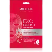 Weleda Exo Boost revitalizacijska maska iz platna za učvrstitev obraza 20 ml