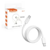 KEDO USB kabel USB-C na USB-C, 2 m, 5A, 100W, PD, bijeli