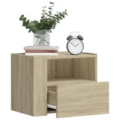 Vidaxl vidaXL Stenske nočne omarice, komplet 2 kosov, hrast sonoma, 45x30x35 cm