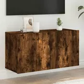 Zidni TV ormaric boja dimljenog hrasta 80x30x41 cm