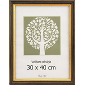 Karako Foto okvir 30x40 cm, plastika, stenski, 56 rjav