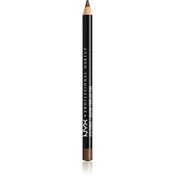 NYX Professional Makeup Slim svinčnik za oči in obrvi  odtenek Dark Brown 1 g