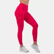 Ženske tajice Active High Waist Smart Pocket Pink - NEBBIA