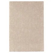 STOENSE Preproga, nizek flor, krem bela, 133x195 cm