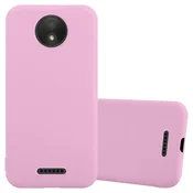 Cadorabo CADORABO Ohišje, združljiv z Motorolo v Candy Pink - Zaščitni pokrov iz fleksibilnega silikona TPU, (20573937)