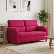 Vidaxl Kavč Vinorodna rdeča 174 x 85 x 93 cm Žamet