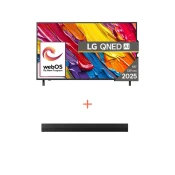LG Televizor 55QNED82A3B 55, 4K Smart, Sivi + LG Soundbar S20A, 2.0, 50W, Crni