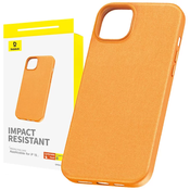 Baseus Phone Case for iPhone 15 Fauxther Series (Orange)