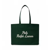 Polo Ralph Lauren za moške. 405962436003 Platnena tote torba z zeleno vezenino (OSFA), Priložnostno, Zelena, Bombaž