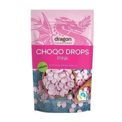 Cokoladne kapljice roze BIO Dragon Foods 200g