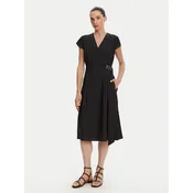 TWINSET Poletna obleka 251TT2072 Črna Loose Fit