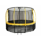 Jumpi 487cm/16FT Maxy Comfort Plus Rumeni vrtni trampolin z notranjo mrežo