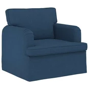 Vidaxl Kavč Modra 84 x 80 x 85 cm blago
