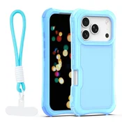 Ovitek Safepop s paščkom za iPhone 17 Pro 6,3 modra