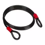 Northix Jekleni kabel z zanko 12 mm 1.8 m zaščitna prevleka