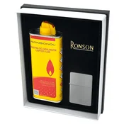 shumee Darilni set za bencinske vžigalnike RONSON BLACK ICE