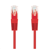 C-TECH povezovalni kabel Cat5e, UTP, rdeč, 3 m
