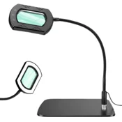 Kozmetična namizna svetilka s povečevalnim steklom 60 LED diod povečevalno steklo 15x 5 načinov delovanja