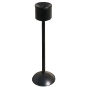 Meva Samogasnača pepelnica, samostoječa na stebru, notranja, črna, premer 15 cm, višina 60 cm