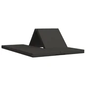 Vidaxl Zložljiv kavč postelja 140 x 67 x 45 cm Temno siva
