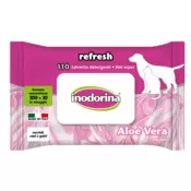 Inodorina Vlažne maramice za pse i macke Refresh Aloe Vera 110 k